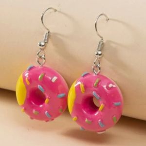 NIB Doughnut Charm Earrings